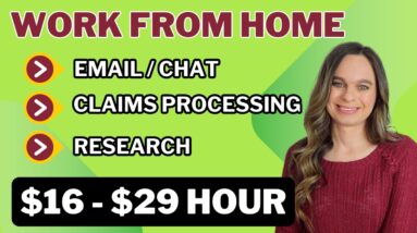 $16 To $29 Hour Chat / Email , Processing & More Remote Work From Home Jobs With No Degree Needed