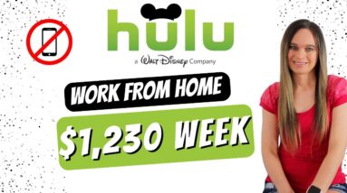 Hulu / Disney Paying $1,230 Week To Answer Social Media Messages From Home + Part-Time Flex Schedule
