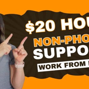 $20 Hour Non-Phone Customer Support + Social Media Work From Home Jobs | No Degree Needed | USA