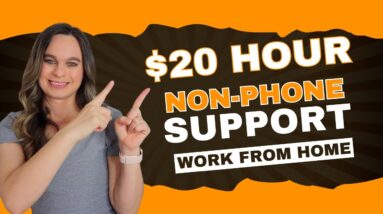 $20 Hour Non-Phone Customer Support + Social Media Work From Home Jobs | No Degree Needed | USA