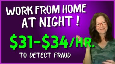 Work From Home At Night !  Entry-Level Remote Job Detecting Fraud (& It's Non-Phone!) | USA