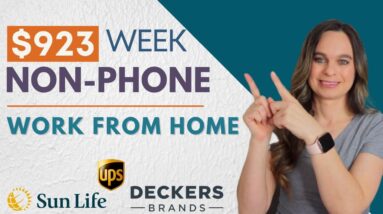 $923 Week Non-Phone Remote Work From Home Job | Only Customer Service Experience Needed! USA Only