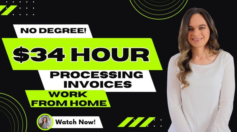 $34 Hour Processing Invoices + Non-Phone Email Tickets Remote Work From Home Jobs | USA Only