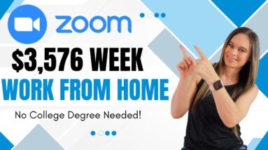 Zoom Hiring Up To $3,576 week |  Remote Work From Home Jobs | PNC , Harley-Davidson, REI & More!