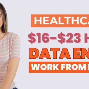 $16 - $23 Hour HEALTHCARE Data Entry & Billing Remote Work From Home Jobs | No College Needed | USA