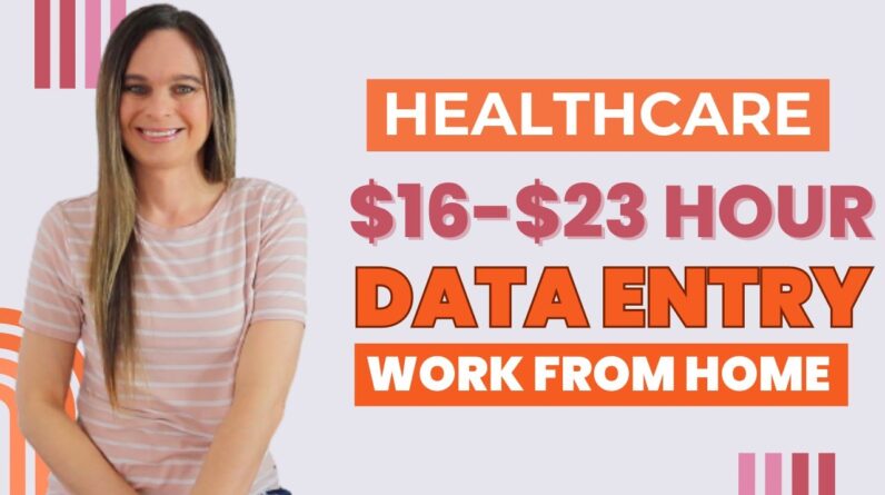 $16 - $23 Hour HEALTHCARE Data Entry & Billing Remote Work From Home Jobs | No College Needed | USA