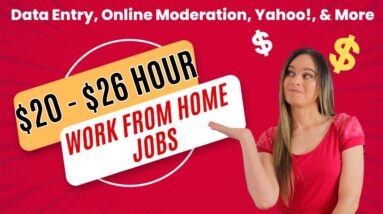 Data Entry, Online Moderation, & More Remote Work From Home Jobs | $20 To $26 Hour | Yahoo Hiring