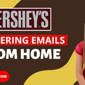 HERSHEY Chocolate Company Answer Emails From Home | Remote Work From Home Jobs | Up To $70,000 Year