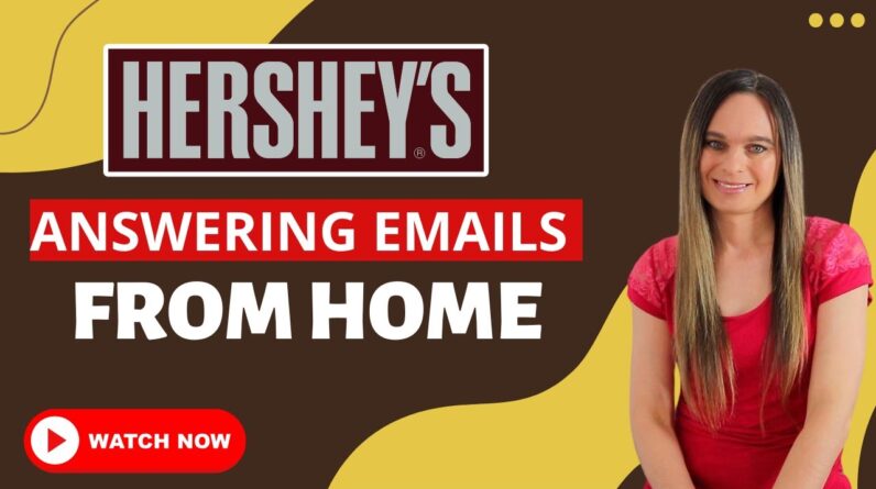 HERSHEY Chocolate Company Answer Emails From Home | Remote Work From Home Jobs | Up To $70,000 Year