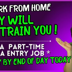 HIRING NOW! A Part Time Data Entry Job & A No Experience "THEY WILL TRAIN YOU" Job | Work From Home