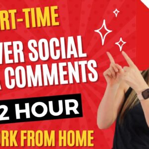 Part-Time $32 Hour Responding To Social Media Comments No Degree Needed | Work From Home Jobs | USA