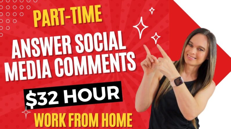 Part-Time $32 Hour Responding To Social Media Comments No Degree Needed | Work From Home Jobs | USA