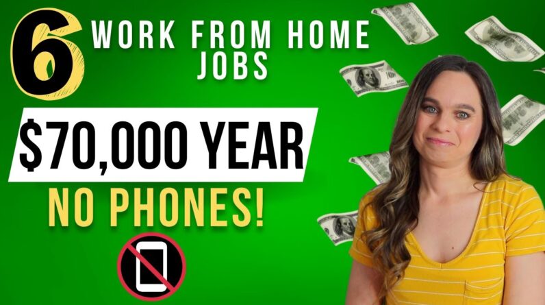 6 Non-Phone & No College Degree Remote Work From Home Jobs | $70,000 Year Monitoring Social Media