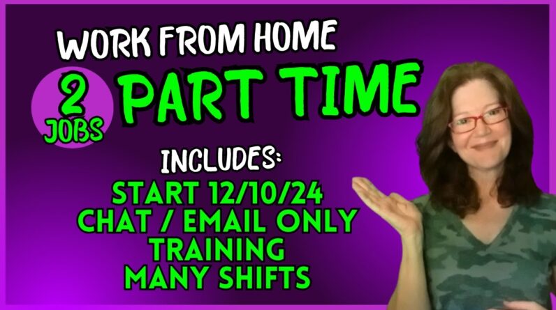 WORK PART TIME FROM HOME ! Make $20-$45/Hr. Start 12/10/24 No Phone Training Included Several Shifts